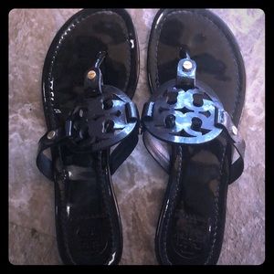 Black Tory Burch Miller sandals